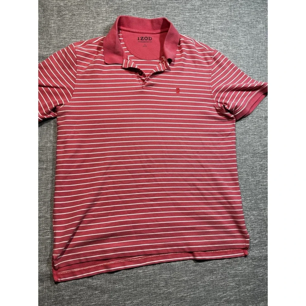 Golf  Izod Pro FitShirt Red/White Mens Large